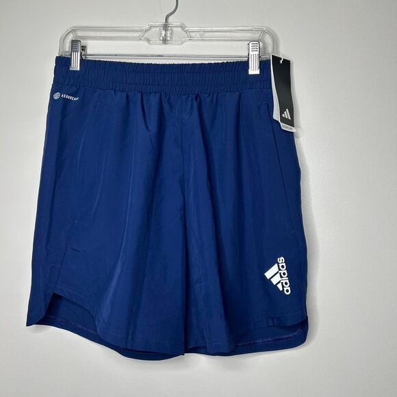 Adidas Men's Blue and Navy Shorts medium 7" - Picture 5 of 5